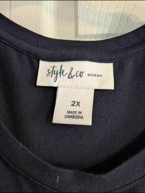 Style & Co. Women’s Navy Crewneck Sweater